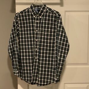 Navy plaid dress shirt